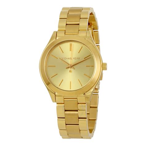 michael kors mini slim runway stainless steel watch|michael kors runway watch silver.